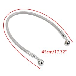 39cm-150cm Motorcycle Brake Oil Hose Brake Line Universal Motorbike Stainless Steel Braided Pipeline Latiguillo Freno Moto