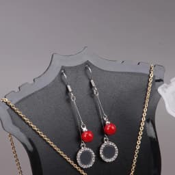 Acrylic Mini Necklace Display Mannequin Pendant Model Jewelry Holder Necklace Showing Stand Rack Earring Showcase