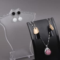 Acrylic Mini Necklace Display Mannequin Pendant Model Jewelry Holder Necklace Showing Stand Rack Earring Showcase