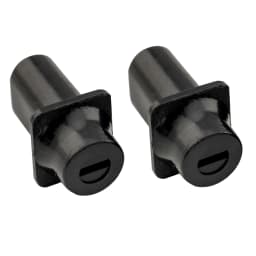 Musiclily Pro Inch Size Top Hat Guitar Switch Tips 3-Way Pickup Selector Switch Knobs for USA Fender Tele Style,Black (Set of 2)