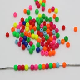 Mixed Frost Neon Color Acrylic Round Beads 3mm 4mm 5mm 6mm 8mm 10mm Smooth Ball