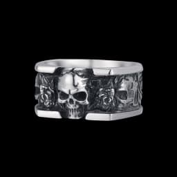 Free shipping Style Stainless Steel Gothic Accessories Lost Skull Ring Anel Masculino Punk Jewelry Boyfriend Gift OSR731