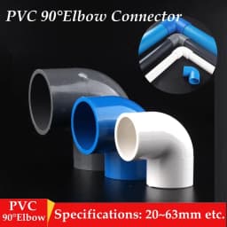 5pcs/lot 20 25 32mm PVC 90 Degree Elbow Connector Aquarium Fish Tank DIY Tools Garden Irrigation Water Pipe Connectors Adapter
