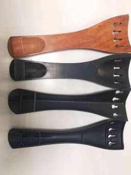 1 PC Double Bass Tail Piece 3/4 Size Ebony Rosewood Aluminum and Carbon Fiber Tailpiece
