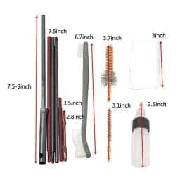 10pcs AR-15 / M16 Gun Cleaning Kit .22 22LR .223 556 Rifle Gun Brushes Set 20 - 25 Caliber Cleaning Kit Gun Accessories