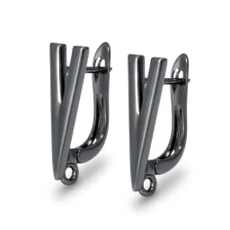 DIY Brass Earrings Hooks Jewellery Findings for Woman Trendy Letter V Shape Accessories