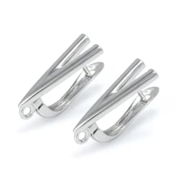 DIY Brass Earrings Hooks Jewellery Findings for Woman Trendy Letter V Shape Accessories