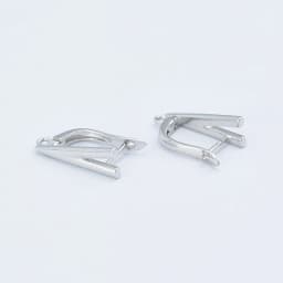 DIY Brass Earrings Hooks Jewellery Findings for Woman Trendy Letter V Shape Accessories