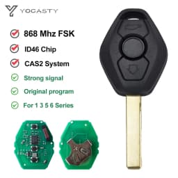 YOCASTY CAS2 CAS 2 Remote Key Replacement 2 Track For BMW 1 E87 3 E46 5 E60 E61 6 E63 E64 Series X5 E70 5WK49125 5WK49147