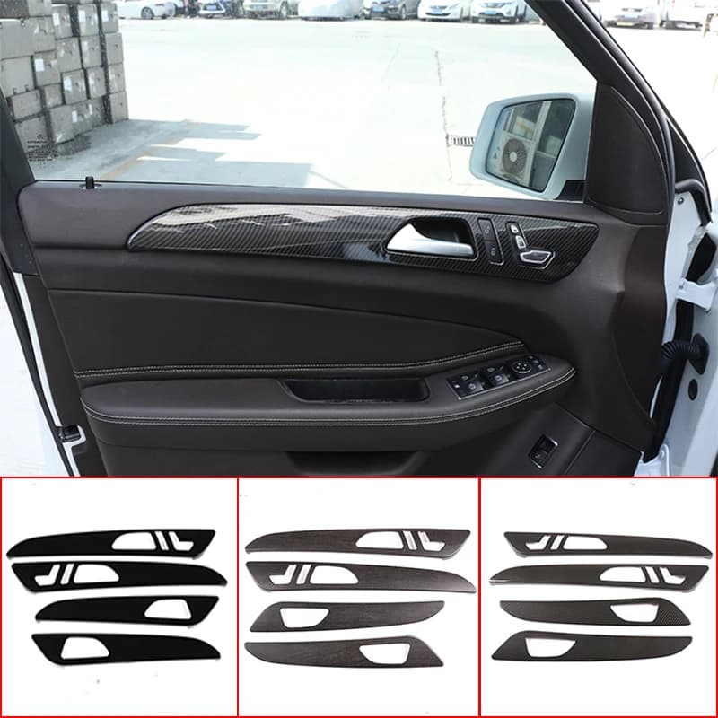 For Mercedes benz ML GLE GL Class GLS 320 400 Car Styling ABS Carbon Fiber Interior Door Decoration Panel Cover Trim Accessories
