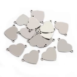 20pcs No Fade 316 Stainless Steel Double Loops Star Tree Heart Cute Charms Pendant DIY Jewelry Findings for Necklace Bracelet