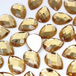 Cong Shao 50pcs 13*18mm Colorful Acrylic Rhinestone Flat Back Drop Shape Stones And Crystals Clothing Crafts Accessories WC318