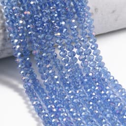 3/4/6/8mm Austria Faceted Crystal Beads Rondelle Glass Beads Loose Spacer Beads For Jewelry Making DIY Bracelet Accessories
