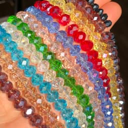 3/4/6/8mm Austria Faceted Crystal Beads Rondelle Glass Beads Loose Spacer Beads For Jewelry Making DIY Bracelet Accessories