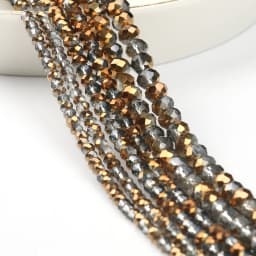 3/4/6/8mm Austria Faceted Crystal Beads Rondelle Glass Beads Loose Spacer Beads For Jewelry Making DIY Bracelet Accessories
