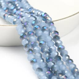 3/4/6/8mm Austria Faceted Crystal Beads Rondelle Glass Beads Loose Spacer Beads For Jewelry Making DIY Bracelet Accessories