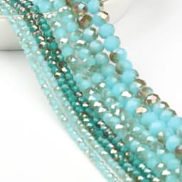 3/4/6/8mm Austria Faceted Crystal Beads Rondelle Glass Beads Loose Spacer Beads For Jewelry Making DIY Bracelet Accessories