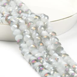 3/4/6/8mm Austria Faceted Crystal Beads Rondelle Glass Beads Loose Spacer Beads For Jewelry Making DIY Bracelet Accessories