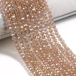 3/4/6/8mm Austria Faceted Crystal Beads Rondelle Glass Beads Loose Spacer Beads For Jewelry Making DIY Bracelet Accessories