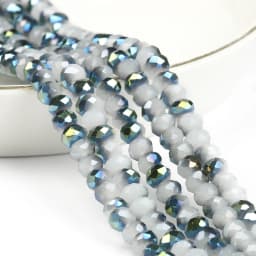 3/4/6/8mm Austria Faceted Crystal Beads Rondelle Glass Beads Loose Spacer Beads For Jewelry Making DIY Bracelet Accessories