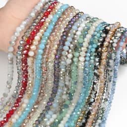 3/4/6/8mm Austria Faceted Crystal Beads Rondelle Glass Beads Loose Spacer Beads For Jewelry Making DIY Bracelet Accessories