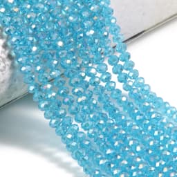 3/4/6/8mm Austria Faceted Crystal Beads Rondelle Glass Beads Loose Spacer Beads For Jewelry Making DIY Bracelet Accessories
