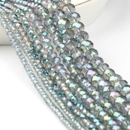 3/4/6/8mm Austria Faceted Crystal Beads Rondelle Glass Beads Loose Spacer Beads For Jewelry Making DIY Bracelet Accessories