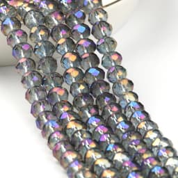 3/4/6/8mm Austria Faceted Crystal Beads Rondelle Glass Beads Loose Spacer Beads For Jewelry Making DIY Bracelet Accessories