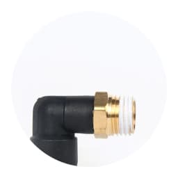 Pneumatic Tracheal Quick Connector Quick Plug Connector Threaded Elbow Pl8-02/4-M5/6-01/10-03