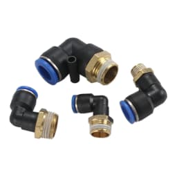 Pneumatic Tracheal Quick Connector Quick Plug Connector Threaded Elbow Pl8-02/4-M5/6-01/10-03