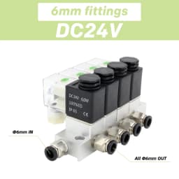 Solenoid Valve Normally Closed 2V025 AC220V DC12V24V multi-way combination type valve air magnetic Pneumatic 2V025-06 2V025-08