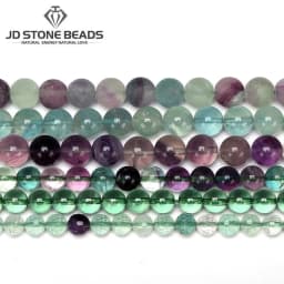 Hot Sell Natural Colorful Fluorite Beads 4 6 8 10 12mm Pick Size High Quality Beads Ice Fluorite Gemstone For Jewelry Making