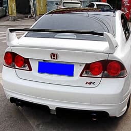 For Honda Civic 2006-2011 ABS FD2 Spoiler Three Parts or Four Parts Civic Car Boot Cover Rear Wing