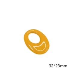 Acrylic Oval Shape Pendant Accessories Ear Drop Mixed Colors Necklace Charms Wholesale Jewelry Making Finding Diy Material 10pcs
