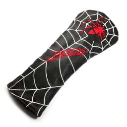 Black PU Leather Embroidery Golf Head Covers Driver Fairway Woods Hybird Blade Large Mallet Putter Cover