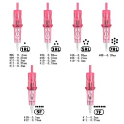 AMBITION SMP & Semi-Permanent Tattoo Cartridge Needles Micropigmentation Permanent Make-Up Eyebrows Eyeliner Lips Microblading