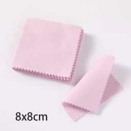 50Pcs 8x8cm Individually Packaged Sterling Silver Jewelry Necklaces Shining Tools Cleaning Soft Cloth Polishing Wiping Cloth