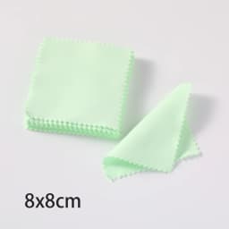 50Pcs 8x8cm Individually Packaged Sterling Silver Jewelry Necklaces Shining Tools Cleaning Soft Cloth Polishing Wiping Cloth