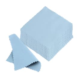 50Pcs 8x8cm Individually Packaged Sterling Silver Jewelry Necklaces Shining Tools Cleaning Soft Cloth Polishing Wiping Cloth