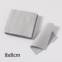 50Pcs 8x8cm Individually Packaged Sterling Silver Jewelry Necklaces Shining Tools Cleaning Soft Cloth Polishing Wiping Cloth