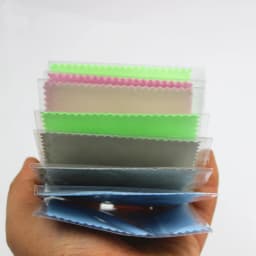 50Pcs 8x8cm Individually Packaged Sterling Silver Jewelry Necklaces Shining Tools Cleaning Soft Cloth Polishing Wiping Cloth