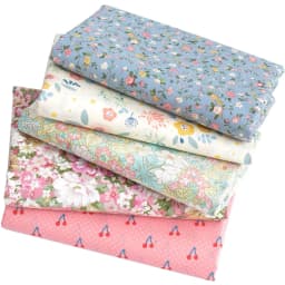 Floral Print Cotton Poplin Thin Fabric for DIY Children Clothes Handmade Accessories by the Meter 140x50cm