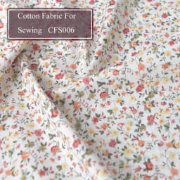 Floral Print Cotton Poplin Thin Fabric for DIY Children Clothes Handmade Accessories by the Meter 140x50cm