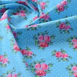 Floral Print Cotton Poplin Thin Fabric for DIY Children Clothes Handmade Accessories by the Meter 140x50cm