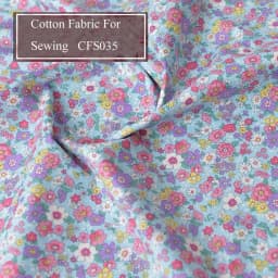 Floral Print Cotton Poplin Thin Fabric for DIY Children Clothes Handmade Accessories by the Meter 140x50cm