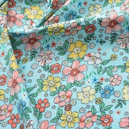 Floral Print Cotton Poplin Thin Fabric for DIY Children Clothes Handmade Accessories by the Meter 140x50cm