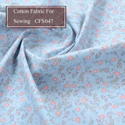 Floral Print Cotton Poplin Thin Fabric for DIY Children Clothes Handmade Accessories by the Meter 140x50cm