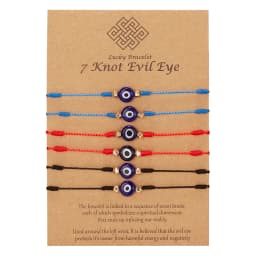 6pcs/set Turkish Blue Evil Eye Bracelet for Women Handmade Woven Rope Chain Crystal Bead Bracelet Jewelry Wholesale Dropshipping