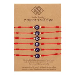 6pcs/set Turkish Blue Evil Eye Bracelet for Women Handmade Woven Rope Chain Crystal Bead Bracelet Jewelry Wholesale Dropshipping