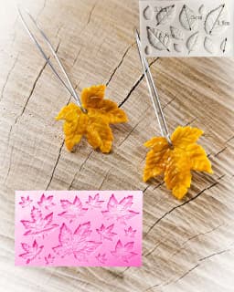 DIY Maple Leaf Silicone Cupcake Baking Mold Christmas Fondant Cake Decorating Tools Gumpaste Chocolate Candy Clay Moulds